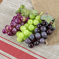 Искусственный виноград, 22 ягоды, матовый, микс
