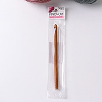Крючок для вязания бамбуковый, d=8мм, 15см