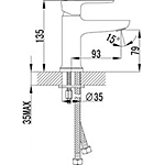 Смеситель для раковины Lemark Basis LM3606C хром