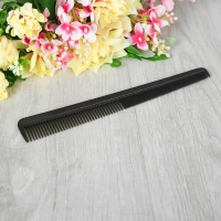 Расчёска комбинированная скошенная, цвет чёрный