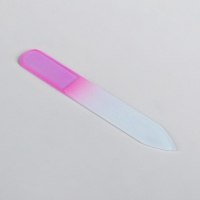 Пилка стеклянная для ногтей "Радуга", 9см, цвет МИКС