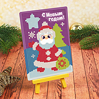 Алмазная мозаика для детей "Дед Мороз"