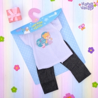 Футболка со штанишками "Мишка" для пупса 38-42 см