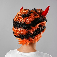 Карнавальный парик "Кудри и рога", 2 цвета, 80 г