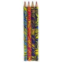 Карандаш многоцветный, толстый, заточенный