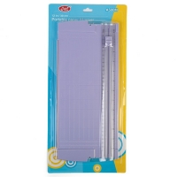 Резак для бумаги роликовый А4, до 3 листов, безопасное лезвие, длина реза 320мм, в блистере   358929