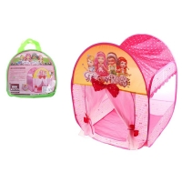 Игровая палатка "Домик принцессы" с занавесками и бантами, цвет розовый
