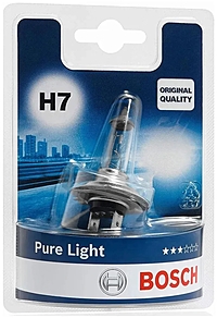Лампа Bosch Pure Light H7 12V 55W PX26d 1987301012