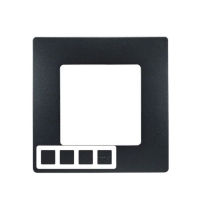 Рамка 4-м Legrand "Etika ", антрацит 672584