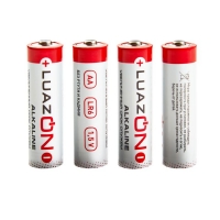 Батарейка Алкалиновая  Luazon, АА, LR6, спайка, 4 шт.