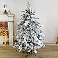 Ёлка "Элит снежная" с шишками (литые ветки) 150 см, d нижнего яруса 95 см, 205 веток