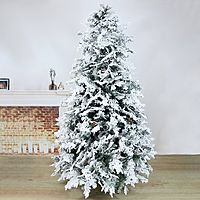 Ёлка "Элит снежная" с шишками (литые ветки) 210 см, d нижнего яруса 125 см, 500 веток