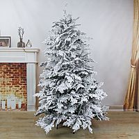 Ёлка "Элит снежная" с шишками (литые ветки) 180 см, d нижнего яруса 120 см, 350 веток