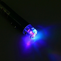 Лазер на карабине с фонариком