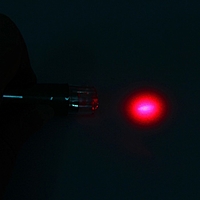 Лазер на карабине с фонариком