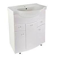 Комплект Тумба Тура 70 с раковиной Эрика 70