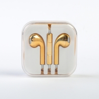 Наушники LuazON, вкладыши, с гарнитурой, пластиковые, цвет золото