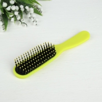 Расчёска массажная, прямоугольная, цвет МИКС