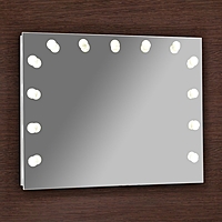 Зеркало гримерное настенное 90 х 70 см, 13 лампочек, лампы в комплект не входят, цоколь Е14