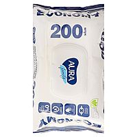 Влажные салфетки AURA FAMILY, для всей семьи, 200шт.