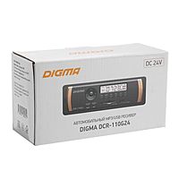 Автомагнитола Digma DCR-110G24, 24 В, AUX, SD, USB