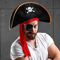Карнавальная шляпа "Пират", р-р 56-58