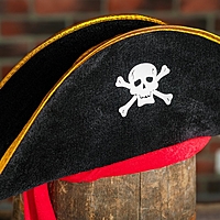 Карнавальная шляпа "Пират", р-р 56-58