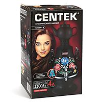 Самовар Centek CT-0091B, пластик, 4 л, 2300 Вт,LED индикатор, керамический заварник, черный