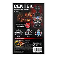 Самовар Centek CT-0091B, пластик, 4 л, 2300 Вт,LED индикатор, керамический заварник, черный