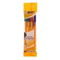 Набор ручек шариковых микс 4 цвета BIC Orange Original, 0.8 мм, ассорти 8308541