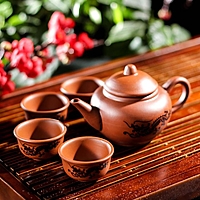 Набор для чайной церемонии "Дракон", 5 предметов: чайник 200 мл, 4 пиалы 25 мл