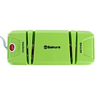 Электроножеточка Sakura SA-6604GR, 120 Вт, 2 стадии заточки, зеленая