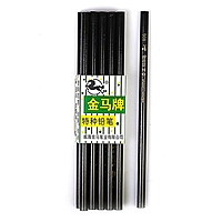 Карандаш цветной по стеклу и ткани черный