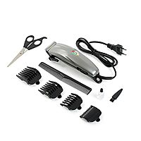 Машинка для стрижки Aresa AR-1804, от сети, 4 насадки, серая