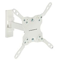 Кронштейн Ultramounts UM864W, для ТВ, наклонно-поворотный, 13-43", 60-190 мм от стены, белый