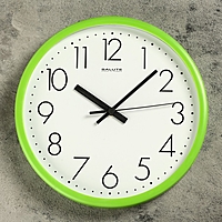 Часы настенные круглые "Аккурат", d=29 см, салатовые