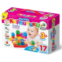 Конструктор "Мягкие кирпичики", 17 деталей