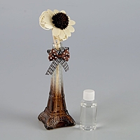 Набор подарочный "Эйфелева башня" (ваза, 2 палочки с шариками, декор, аромамасло 30 мл), аромат океан