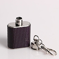 Подарочный набор 5 в 1 Purple: фляжка 240 мл + фляжка на брелоке, 30 мл + 2 рюмки, воронка