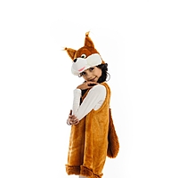 Карнавальный костюм "Белочка", платье, маска-шапочка, рост 122-128 см