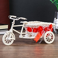 Корзинка декоративная "Велосипед с овальным кашпо"