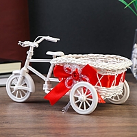 Корзинка декоративная "Велосипед с овальным кашпо"