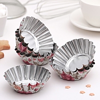 Набор форм для выпечки 6 шт "Бутон. Розарий" 8х3 см