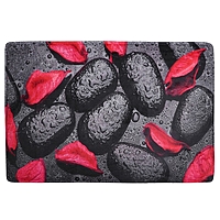 Коврик для ванной "Камни лепестки роз"