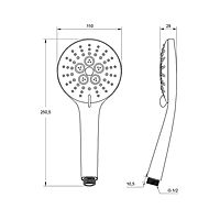 Душевая лейка IDDIS, 070, 0703F00i18