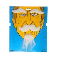 Карнавальный набор "Борода, усы, брови", цвета МИКС