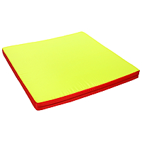 Мат гимнастический 1000х1000х80 мм, оксфорд, цвет синий/красный/жёлтый