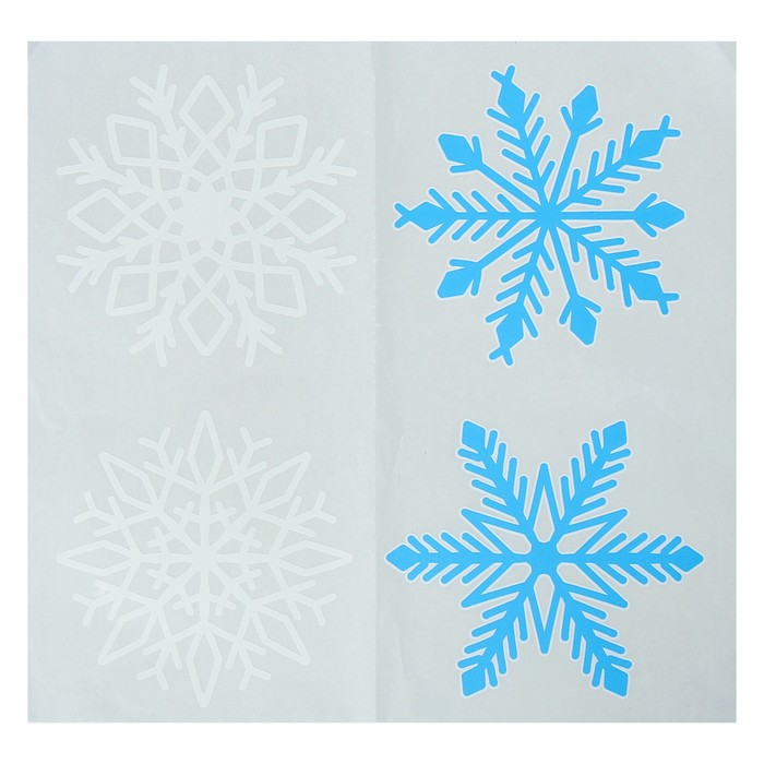 набор наклеек снежинки