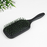 Расчёска массажная №7 широкая 8*24(±1)см чёрный пакет QF