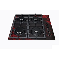 Варочная поверхность Gefest 2230 К16, газовая, черный с рисунком